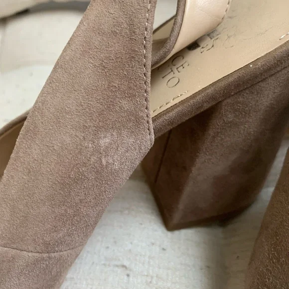 Vince Camuto Suede Sling Back Heel - Picture 5 of 8